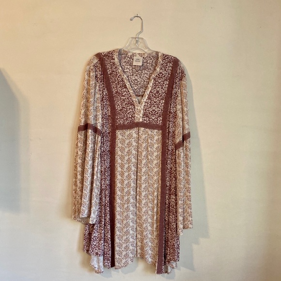 Knox Rose Dresses & Skirts - BOHO HIPPIE BELL SLEEVE FREE PEOPLE STYLE DRESS
